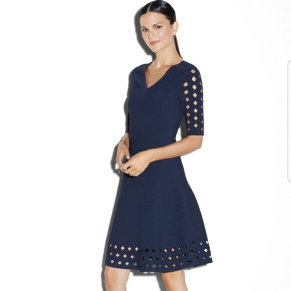 Milly Dresses & Skirts - 🥳HP🥳 Milly Diamond Pointelle Flare Dress